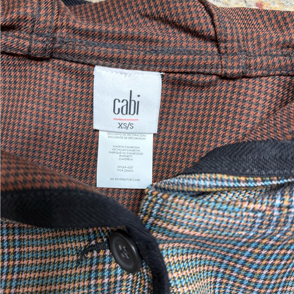 CAbi Multicolor Houndstooth Jacket - image 6